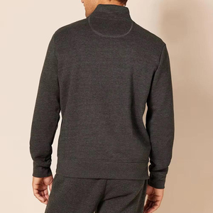 Sudaderas de alta calidad con media cremallera para hombre, camiseta de forro polar con cremallera 1/4 y cuello alto, sudadera personalizada. - Product Image 4