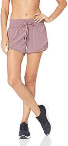 Shorts de course décontractés pour femmes, coupe standard, tissés, taille haute, style boardshorts, avec taille froncée, grandes tailles, qualité économique - Product Image 4