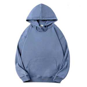 เสื้อฮู้ดดี้ผู้ชายคุณภาพสูง ผ้าฝ้าย 100% หนัก 400gsm สีสันตามสั่ง ลายกราฟิก ทรงโอเวอร์ไซส์ ไม่มีเชือกผูก ปักลายนูน ผ้าเทอร์รี่ - Product Image 1