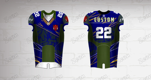 Maillot de football américain personnalisé vert pour équipe, idéal pour l'entraînement et les matchs – Vente en gros - Product Image 5