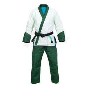 Trajes tipo kimono con diseño de cintura elástica para un entrenamiento cómodo, conjunto de ropa fácil de ajustar para estudiantes de artes marciales - Product Image 2