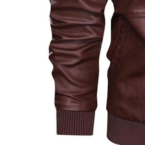 Jacket For Man Men Clothing Leather Jacket New Fashion Windproof Leather Jacket For Men Washed Leather Jackets & <b>Tops</b> for Men - Product Image 6