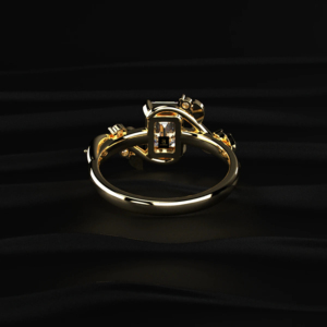 Bague en diamant cultivé en laboratoire certifiée IGI, couleur D E F, or, argent, or jaune, or blanc, or rose, bague de fiançailles solitaire en diamant - Product Image 3