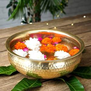 Handmade Metal Urli Bowl with Unique Texture for Artistic Home Decor and Gifting - Product Image 6