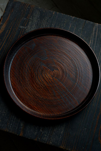 Plateau en bois design, plateau en bois fait main, plateau de service indien - Product Image 2