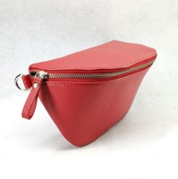 Sacs banane de plage en cuir véritable pour femme, sacs à bandoulière pour homme, sacs de poitrine de sport avec fermeture éclair métallique