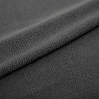 Tissu polaire en gros à prix abordable, couleur unie personnalisée et respirant, 280 GSM, polyester teint uni, sur commande