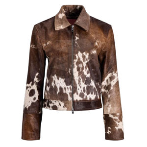 Chaqueta de Cuero de Invierno de Alta Calidad, Personalizada, de Cuero Genuino Premium, Impermeable y Resistente al Viento, Venta al Por Mayor, Proveedor OEM - Product Image 1