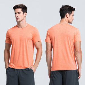 T-shirts de yoga ajustés pour hommes actifs, anti-humidité, séchage rapide, respirants, écologiques, couche de base douce - Product Image 5