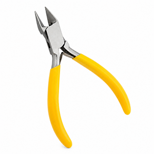 Pince coupante de précision à manche bleu pour micro-coupeurs, outil de coupe à plat pour la fabrication de bijoux, la perlage et la coupe de fils souples - Product Image 2