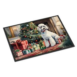 Acogedor Felpudo de caniche navideño antideslizante lavable de pila baja alfombras interiores y exteriores para entrada 24H X 36W - Product Image 1