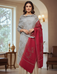 Elegant Merino <b>Wool</b> Stoles for Women Designer Winter <b>Wool</b> <b>Wrap</b> Soft Warm Scarf Swarovski Crystals Traditional Scarves Shawls - Product Image 1