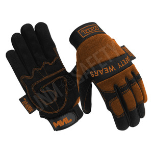 Gants de sécurité Amara en néoprène avec manchette, en cuir synthétique, pour mécaniciens, avec dos laminé en Spandex, protection industrielle des mains - Product Image 4