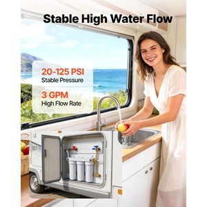 Sistema di Filtrazione dell'Acqua a 3 Stadi da 5 Micron per Camper con Cartucce di Ricambio - Product Image 5