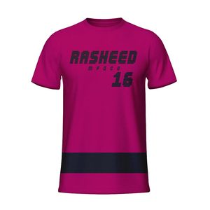 Camiseta personalizada lisa de 300 g/m², camiseta de lujo con impresión de logotipo personalizado, camiseta básica con cuello simulado, camiseta oversize para hombre. - Product Image 3