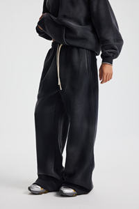 Pantalones deportivos de felpa con bordado personalizado, MOQ bajo, para minoristas estadounidenses, tallas S, M, L, XL - Product Image 2