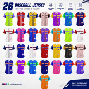 เสื้อเบสบอลแบบสั่งทำพิเศษสำหรับผู้ชายและผู้หญิง ประดับด้วยคริสตัลแบบ Hotfix ดีไซน์สวยงาม  แบบ Sublimation เต็มตัว เหมาะสำหรับซอฟต์บอล ชุดเชียร์ลีดเดอร์ - Product Image 5