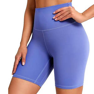 Shorts de Compresión sin Costuras para Mujer con Logotipo Personalizado – Shorts Deportivos de Cintura Alta Resistentes a Sentadillas para Entrenamiento, Yoga y Ejercicio - Product Image 3