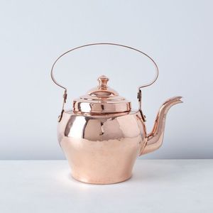 Tetera de Cobre Ecológica Resistente al Calor de 500 ml con Tapa, Diseño Tradicional de Lujo para Estufa, Decoración de Cocina, Preparación de Té en Casa - Product Image 1