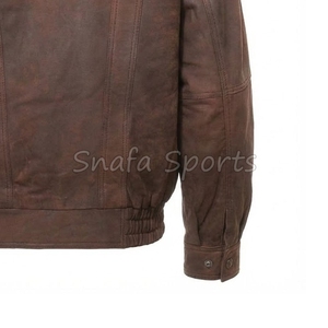 Veste en cuir de haute qualité pour moto, style décontracté d'hiver, imperméable et coupe-vent, veste en cuir pour homme de haute qualité - Product Image 5