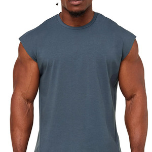 Camisetas de Gimnasio de Algodón Tejido para Hombre, Transpirables, Ecológicas, de Secado Rápido, Personalizables, Ligeras, Casuales Elegantes, de Alta Calidad - Product Image 1