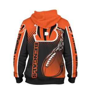 Sweat-shirt à capuche pour homme, orange et noir, coupe classique, décontracté, couleur unie, sweat-shirt à capuche avec graphisme haute définition, tissu brossé doux - Product Image 4
