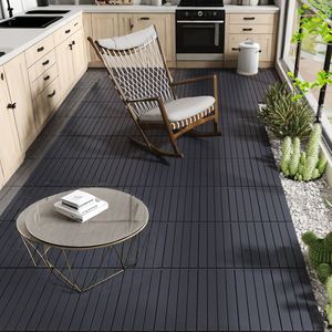 Dalles de terrasse emboîtables 2FT à installation rapide et facile pour patio, porche, piscine – Module DIY rapide pour cours et jardins - Product Image 3