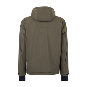 Veste de ski pour homme personnalisée, imperméable 10 000 mm, 100 % polyester, design bicolore, capuche, logo imprimé numérique, fermeture éclair en coton PP - Product Image 3