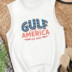 เสื้อกั๊กลำลองสำหรับผู้หญิงลายรักชาติอเมริกา - Product Image 3