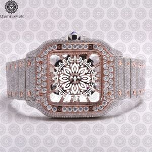 Reloj Charm Jewells de Lujo con Caja de Acero Inoxidable, Esfera de 38 mm, Movimiento Mecánico, Diseño Hueco, Cierre Oculto con Botón a Presión, Unisex 10 - Product Image 4