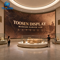 Écran LED de forme personnalisée, mur vidéo P1.2 P1.5 P1.8 P2 7680Hz, écran LED flexible de forme spéciale, 4K HD, arc incurvé, pour musée
