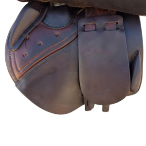 Selle de cheval en cuir anglais de haute qualité, équipement équestre - Product Image 2