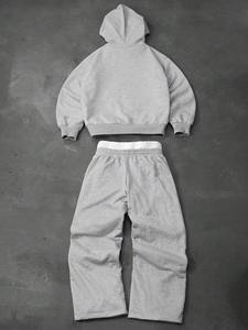 ชุดฮู้ดดี้และกางเกงขายาวผู้ชาย ชุดวอร์มแบบกำหนดเองได้ ยูนิเซ็กซ์ รับผลิตแบบ OEM ขายส่ง แบรนด์ส่วนตัว ชุดลำลอง ผู้ผลิตและจำหน่ายในสหรัฐอเมริกา - Product Image 2