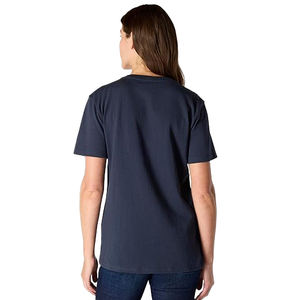 T-shirts décontractés pour femmes à coupe fluide, col rond, en mélange de coton, respirants et écologiques, idéaux pour l'été – Vente en gros - Product Image 3