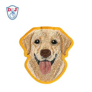 Étiquettes brodées personnalisées pour chien Labrador Retriever, breloque de sac brodée, porte-clés - Product Image 2