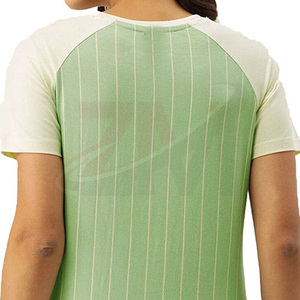 T-shirt en coton uni pour femme, coupe classique, tissu respirant et doux, décontracté, pour l'été, usage quotidien, basique, confort minimal, mode - Product Image 5