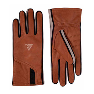 Gants de sport personnalisés en cuir véritable pour l'hiver, décontractés, chauds, thermiques, compatibles avec les écrans tactiles, pour la course à pied et la conduite - Product Image 1