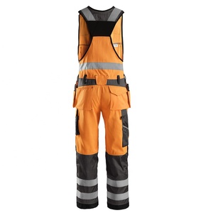 Hi <strong>Vis</strong> One Piece <strong>Trousers</strong> <strong>High</strong> Visibility Bib Pant <strong>Work</strong> Overalls for Men - Product Image 6