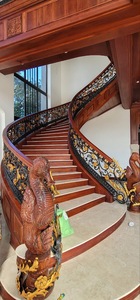 Barandillas Modernas de Hierro Fundido para Escaleras, Balaustres Metálicos Ornamentados, Resistentes al Óxido, Instalación DIY, Uso en Escaleras Interiores de Apartamentos, Marca KHP - Product Image 2
