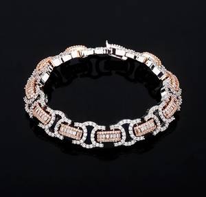 13MM 5AAA CZ Hip Hop <b>Iced</b> <b>Out</b> Bling Link Bracelet 14K Gold Silver Plated Cuban <b>Chain</b> Mens Womens Fashion Jewelry Direct Supplier - Product Image 4