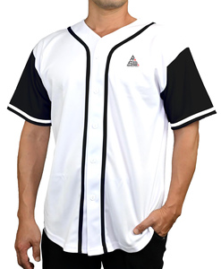 Camiseta de Béisbol Blanca Personalizada 2025 con Ribete Corto y Botones, Uniforme de Equipo con Nombre y Número Personalizados, Estilo Profesional, Venta al Por Mayor, 100% Orgánica - Product Image 2