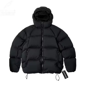 Chaqueta Acolchada Personalizada para Hombre, Color Azul, con Bloques de Color, Relleno de Poliéster, Resistente al Viento, para Invierno, Corte Regular, Cierre de Cremallera, Cuello Alto - Product Image 5