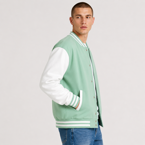 Classic <b>Canvas</b> Varsity Jacket-Athletic Inspired Design Eco-Friendly Reversible Comfortable Warmth for Casual Streetwear Fashion - Product Image 4