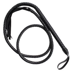 Fouet de polo professionnel conçu pour un contrôle précis, une réponse équilibrée, l'entraînement et le sport équestre. Fouet en cuir pour chevaux. - Product Image 1