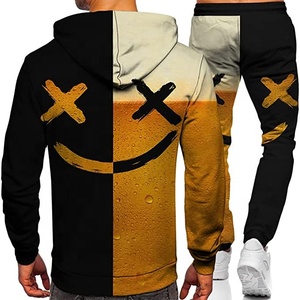 Survêtement 100% coton de haute qualité, vêtements d'entraînement et de jogging, survêtements décontractés pour hommes, échauffement, séchage rapide - Product Image 4