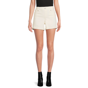 Shorts en jean délavé blanc de haute qualité pour femmes, design personnalisé, grandes tailles, shorts élégants pour femmes - Product Image 2
