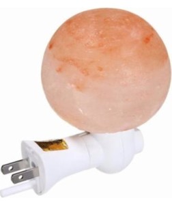 Lampe à sel naturel de l'Himalaya veilleuse sculptée à la main en forme de boule prise raffinée ampoule murale décor de chambre emballage élégant-sac Sachet - Product Image 3