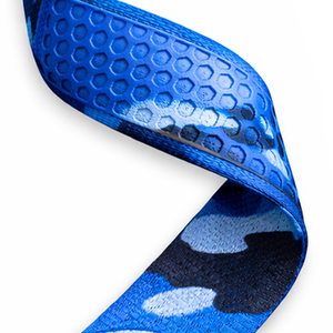 Correa de Neopreno/Algodón/Poliéster de Alta Calidad con Camuflaje Azul para Levantamiento de Pesas - Diseño Robusto y Moderno, Transpirable y Ajustable - Product Image 4