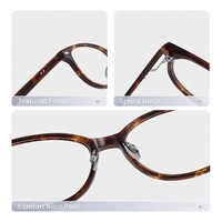 Lunettes anti-lumière bleue classiques vintage RTS, tendance 2026, monture intégrale en acétate faite à la main de haute qualité avec charnières à ressort, unisexe
