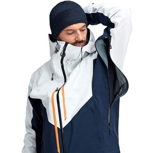 Nouvelle veste de neige unisexe à capuche chauffante 100 % imperméable, coupe-vent, grande taille, 220g, avec fermeture éclair, color-block, personnalisable, très vendue - Product Image 6